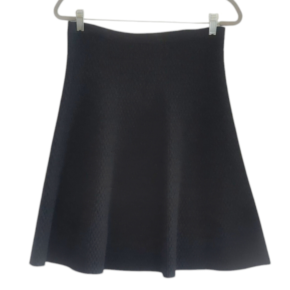 Cabi Textured Knit Pull On Unlined Circle Skirt Size S